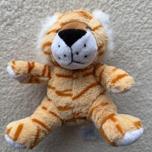 Plush Tiger Toy - Tan and White